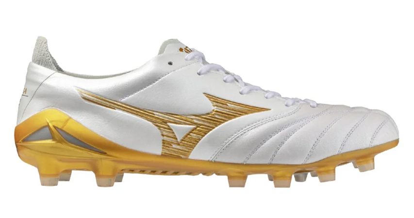 Mizuno Morelia ホワイト/ゴールド MIZUNO MORELIA NEO IV ELITE - WHITE/MP GOLD/COOL GRAY 3C