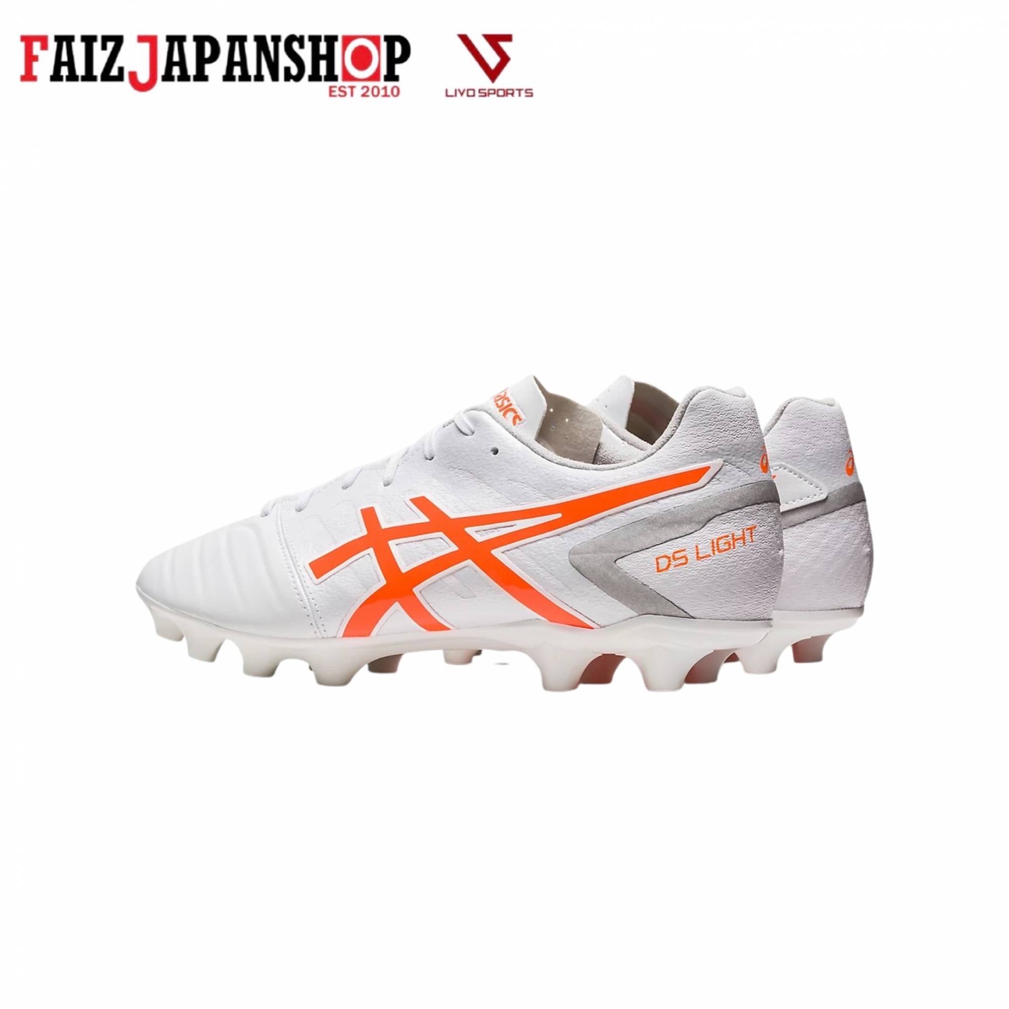 ASICS DS LIGHT CLUB+ WiDE - WHITE/SHOCKING ORANGE