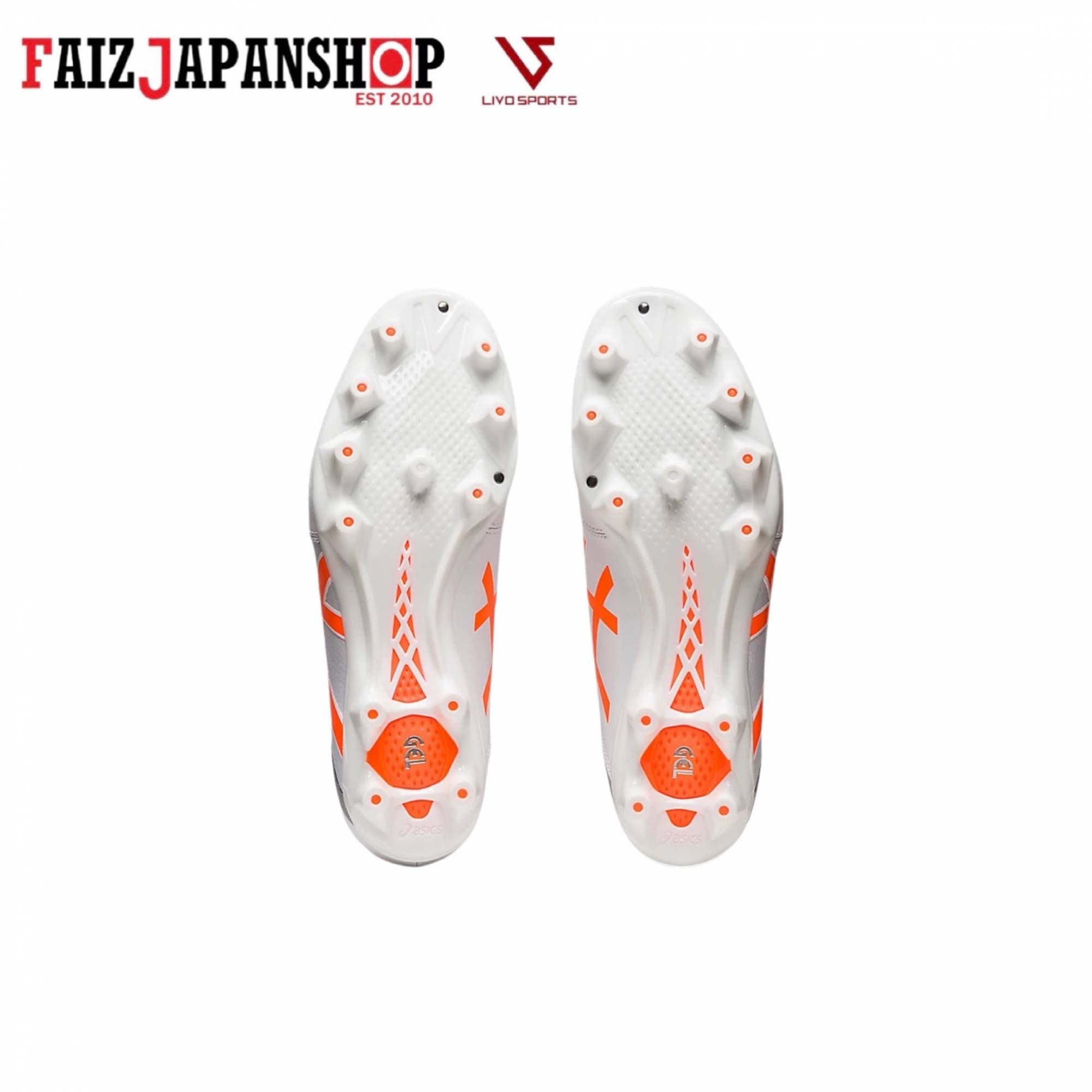 ASICS DS LIGHT CLUB+ WiDE - WHITE/SHOCKING ORANGE