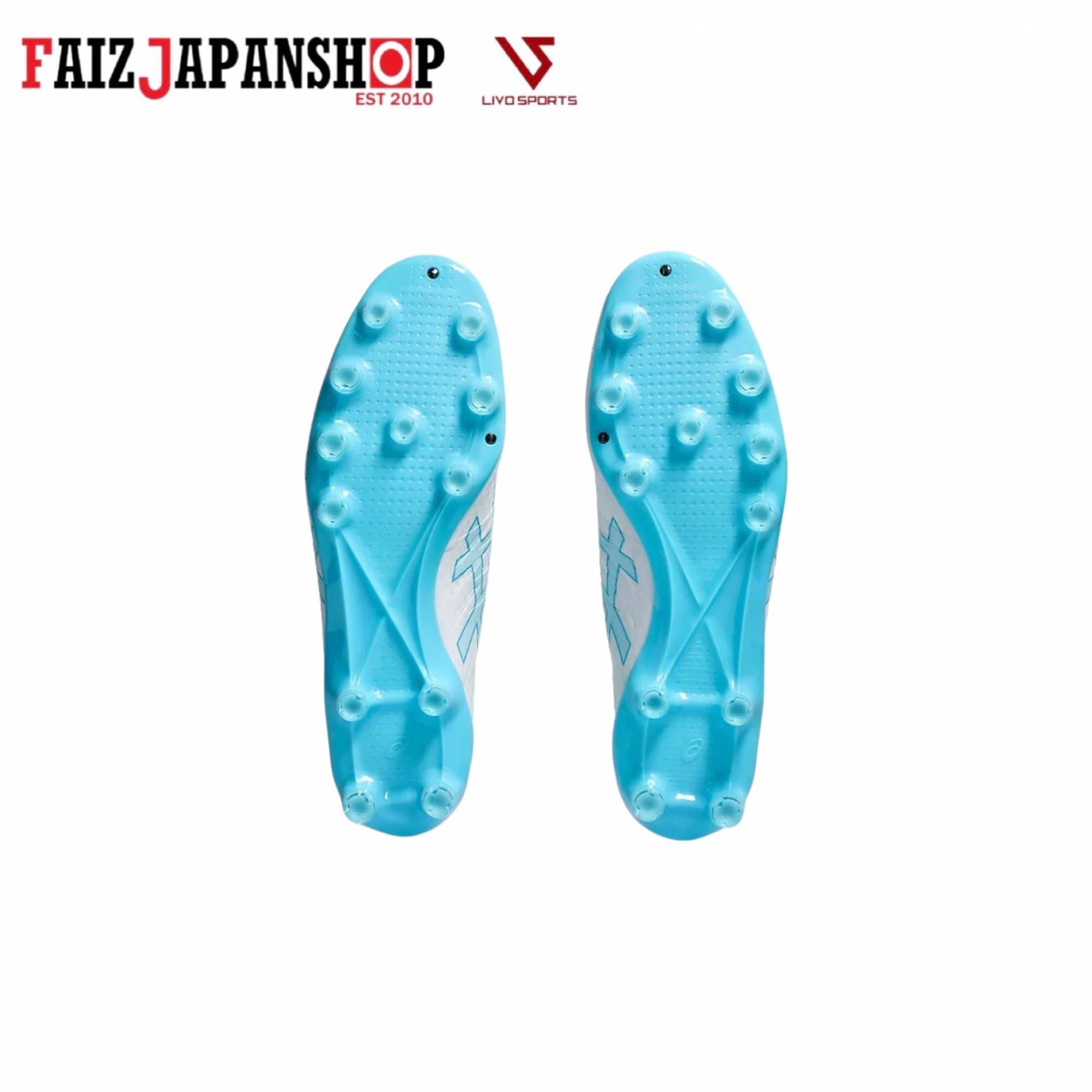 シューズ DS LIGHT ACROS 2 ASICS Football Shoes DS LIGHT ACROS 2 (WHITE/AQUARIUM