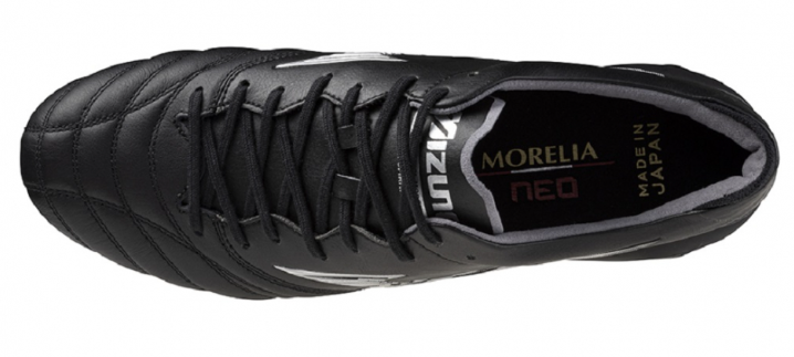 MIZUNO MORELIA NEO IV JAPAN - BLACK/GALAXY SILVER/BLACK