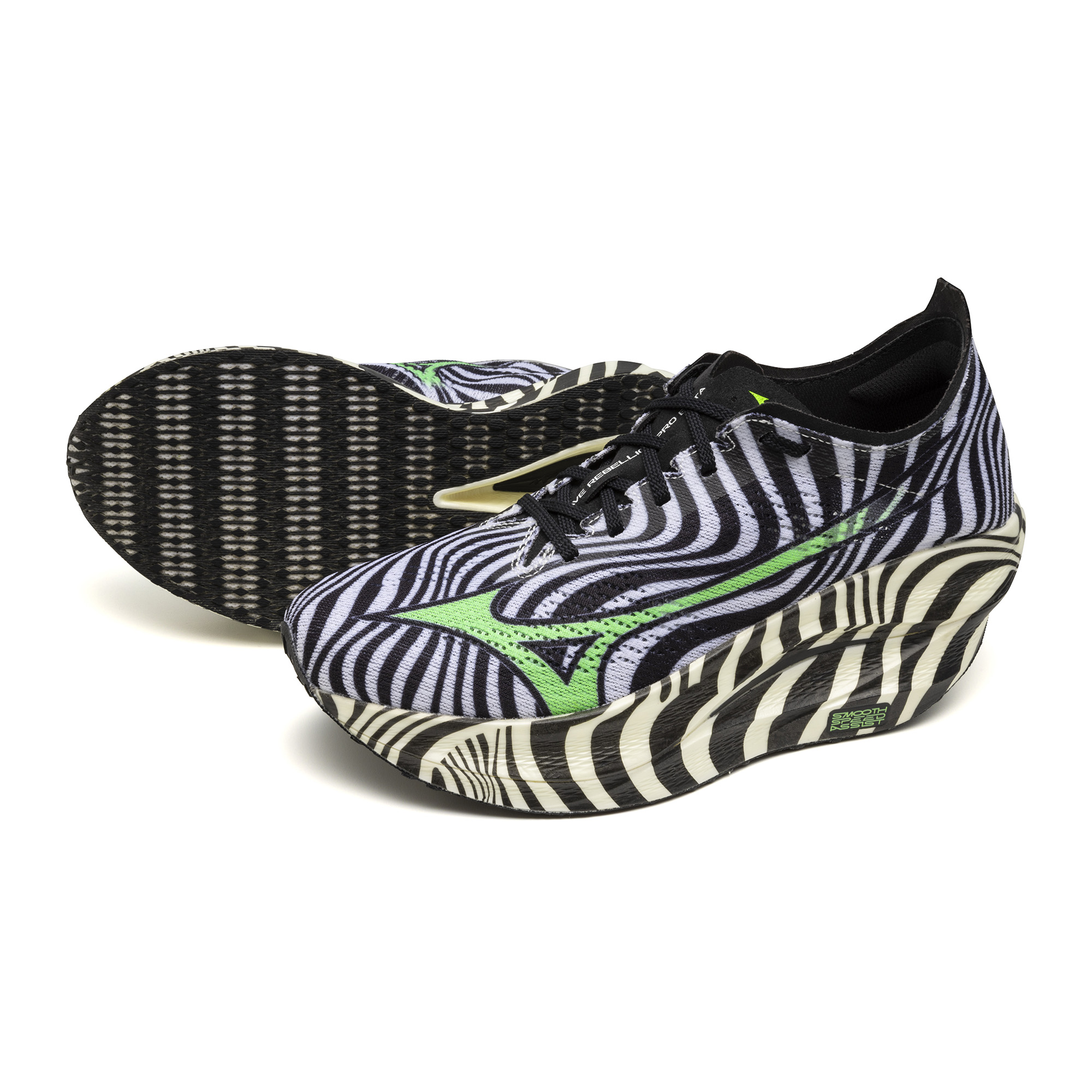 MIZUNO WAVE REBELLION PRO BETA - BLACK/GREEN GECKO/WHITE